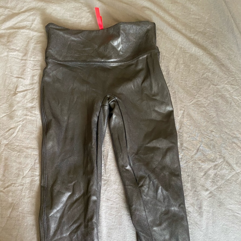 Spanx leather leggings